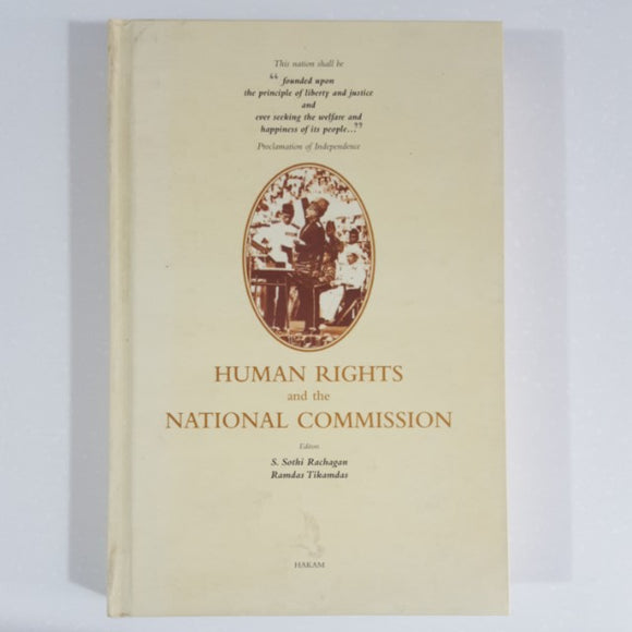 Human Rights and the National Commission by Rachagan & Tikamdas [Hardcover]